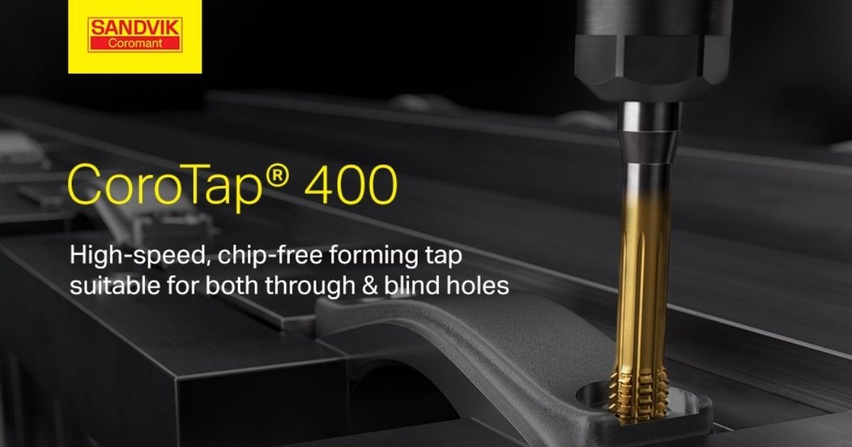 Dòng sản phẩm mũi taro CoroTap từ thương hiệu Sandvik Coromant