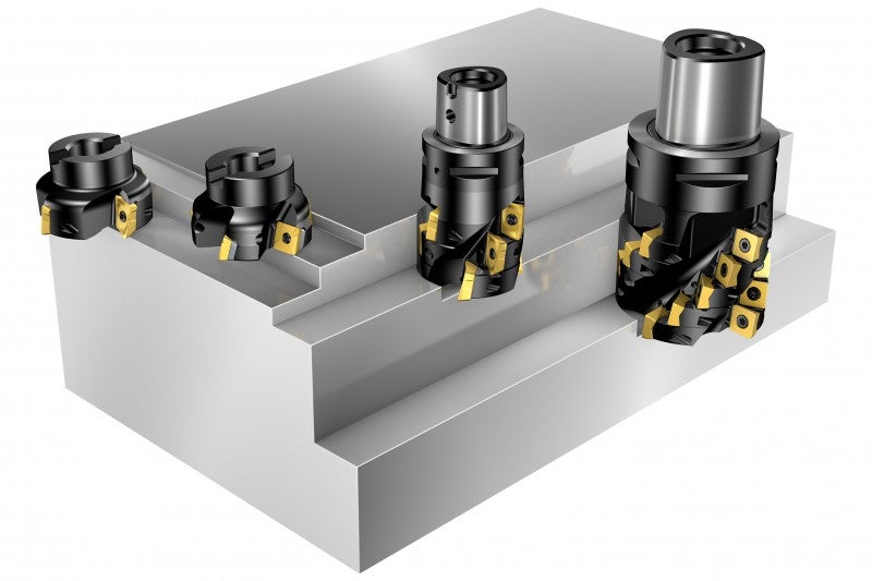 Dao phay mặt (Trái) và Dao phay cạnh (Phải)