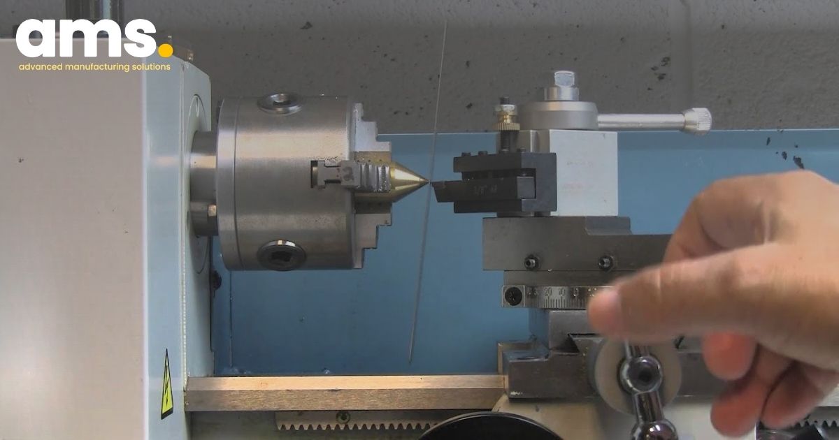 Attaching workpiece to lathe