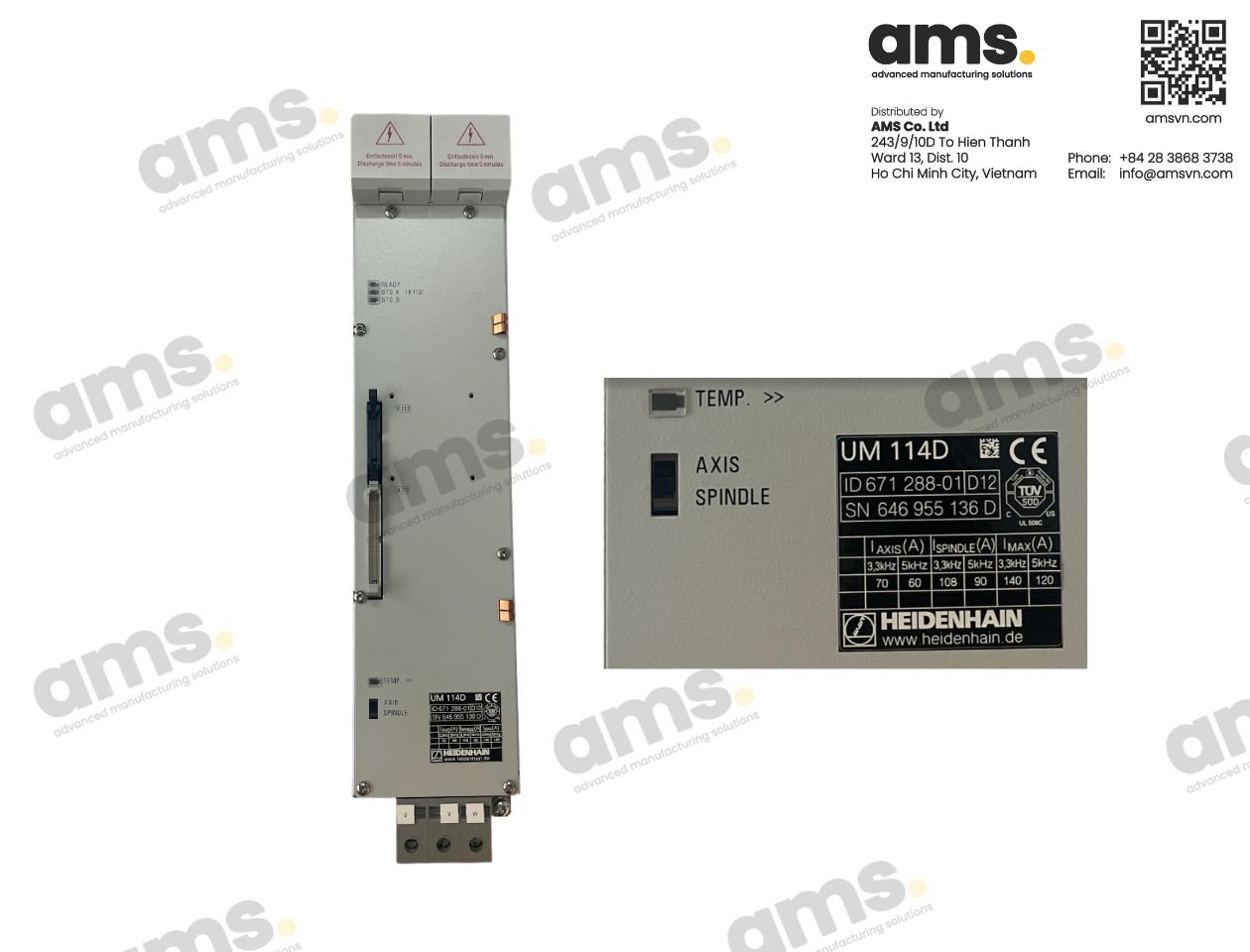 Bộ biến tần - mô-đun công suất cho một trục hoặc một trục chính - UM 114D - ID 671288-01