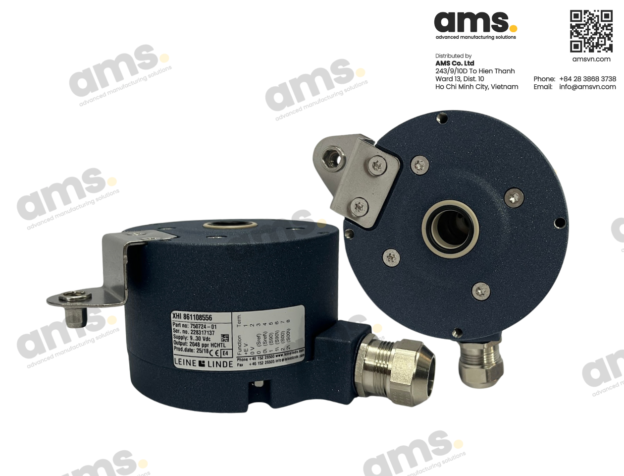 Authentic product - X-heavy duty Hollow shaft encoder, Incremental - XHI 861 - ID 750724-01