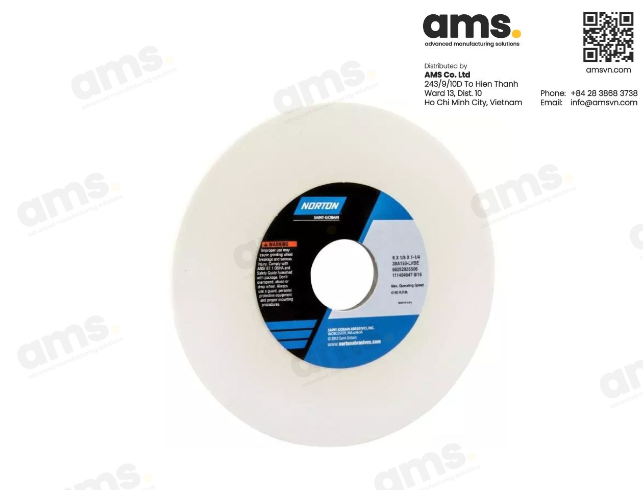 Norton 38A AO Type 01 Toolroom Wheel