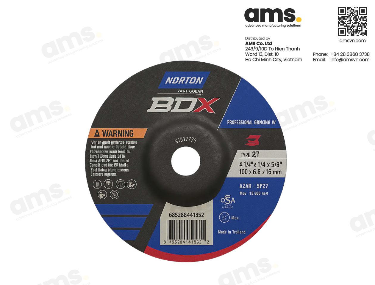 BDX CUTTING-OFF WHEEL, GRINDING WHEELS AND DIAMOND BLADE