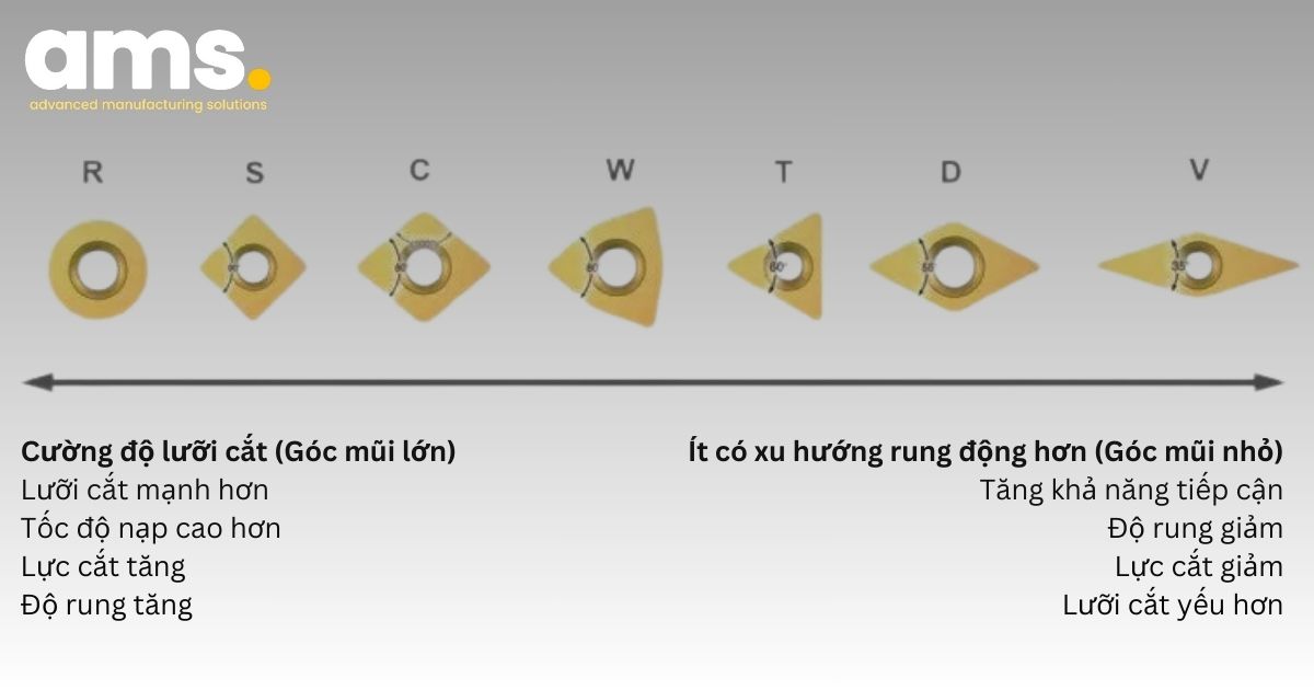 Hình dạng Insert