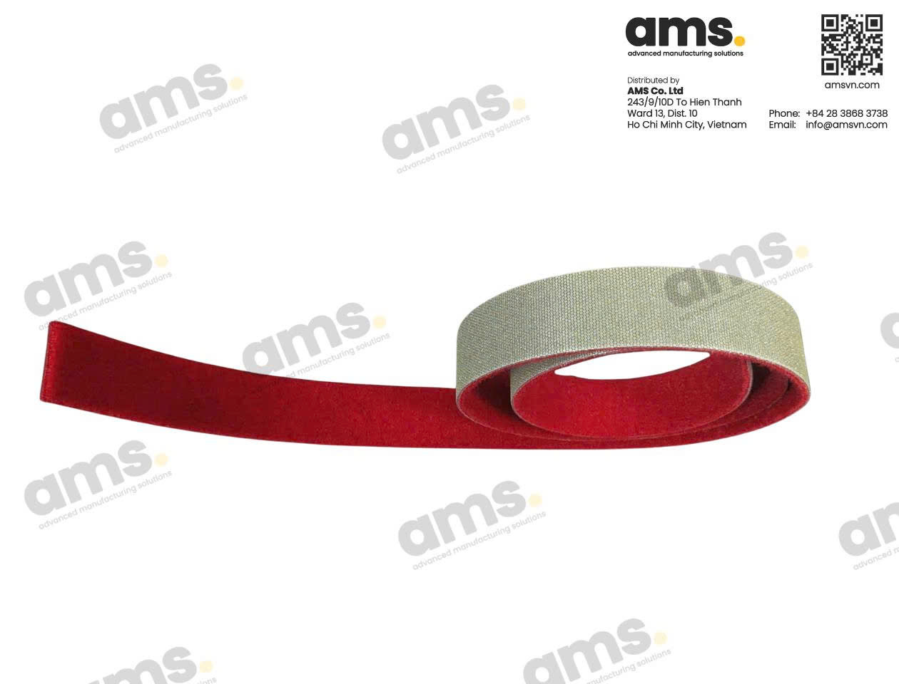 Electroflex Strip 25x1000mm QRS-Red M200T Grit 200-74micron